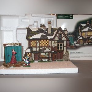 SOLD Dickens' Village Shakespeare's Birthplace - Limited Edition Set of 4
